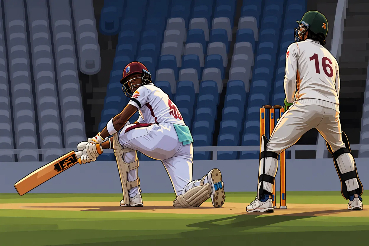 Hodge leads WI's progress on truncated first day