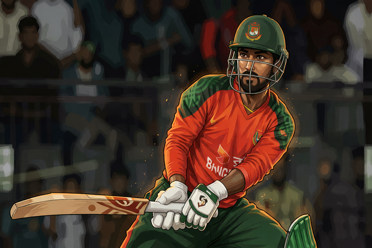 Litton Das ruled out of ODI series against Zimbabwe with calf injury