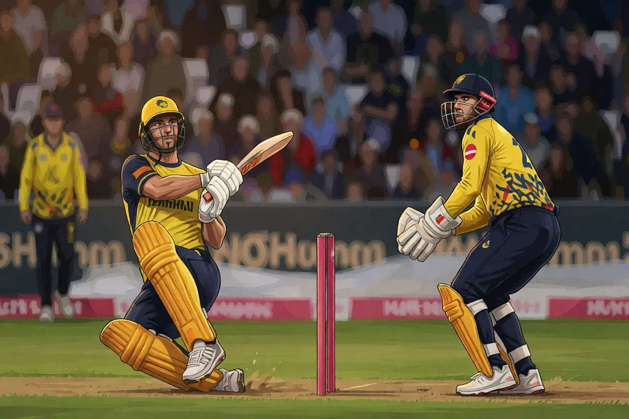 Cartwright, Mayes light the blaze as Hampshire edge high