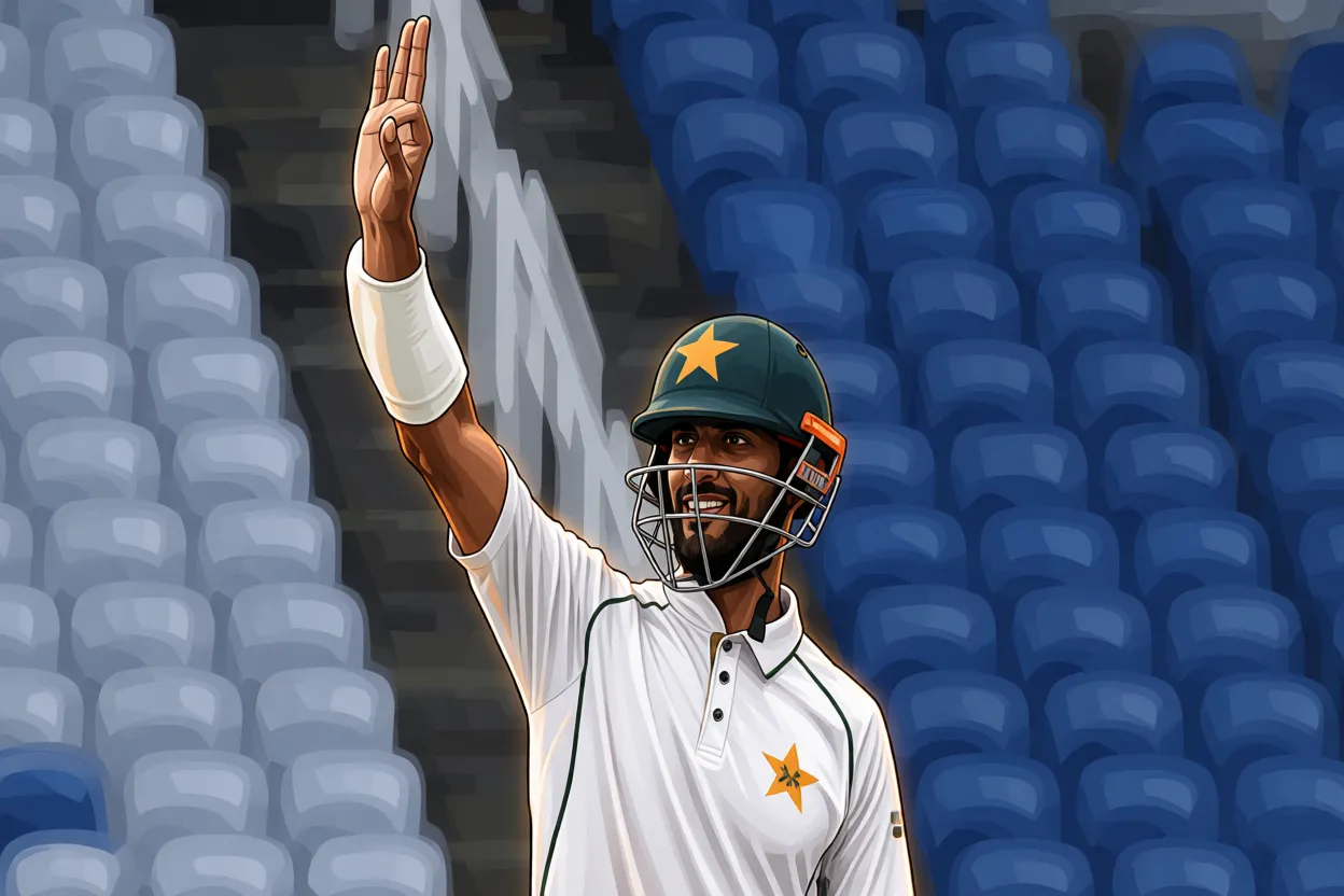Shan Masood bats in Pakistan's chase despite finger fracture