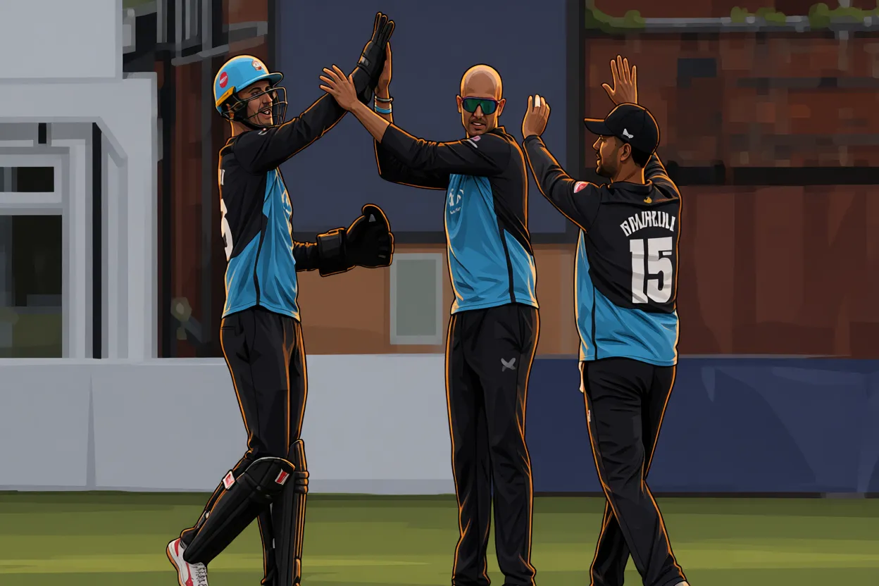 Singh on song as six